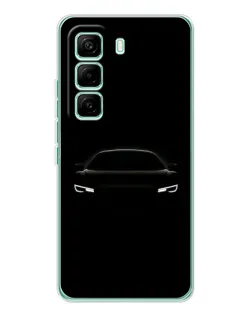 Чехол для Infinix Hot 60 Pro с картинкой «Взгляд Audi в темноте»