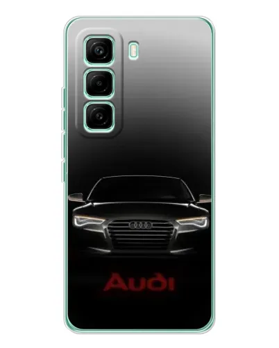 Чехол для Infinix Hot 60 Pro с картинкой «Audi — градиентный контур» Чехол для Infinix Hot 60 Pro с картинкой «Audi — градиентный контур»