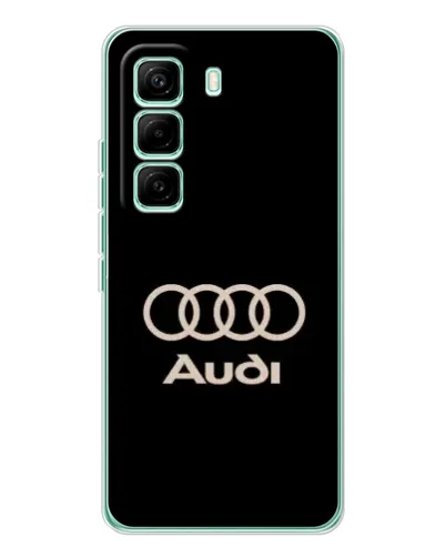 Чехол для Infinix Hot 60 Pro с картинкой «Audi — золотой логотип» Чехол для Infinix Hot 60 Pro с картинкой «Audi — золотой логотип»