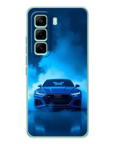 Чехол для Infinix Hot 60 Pro с картинкой «Audi — голубая энергия» Чехол для Infinix Hot 60 Pro с картинкой «Audi — голубая энергия»