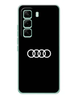 Чехол для Infinix Hot 60 Pro с картинкой «Audi White Logo»