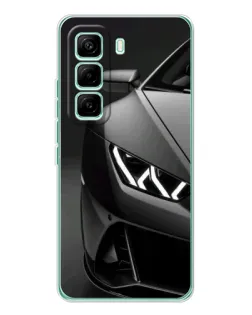 Чехол для Infinix Hot 60 Pro с картинкой «Lamborghini фары детализация»