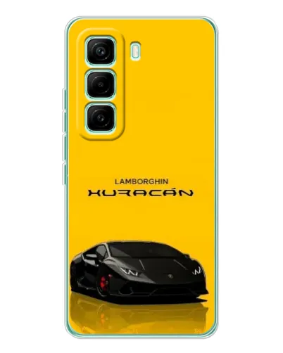 Чехол для Infinix Hot 60 Pro с картинкой «Lamborghini Huracan черный»