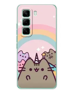 Чехол для Infinix Hot 60 Pro с картинкой «Единорог Pusheen»