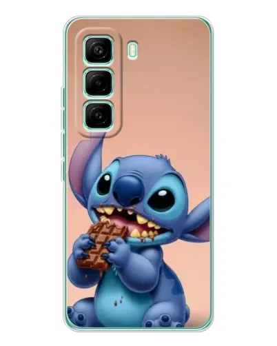 Чехол для Infinix Hot 60 Pro с картинкой «Стич ест шоколад» Чехол для Infinix Hot 60 Pro с картинкой «Стич ест шоколад»