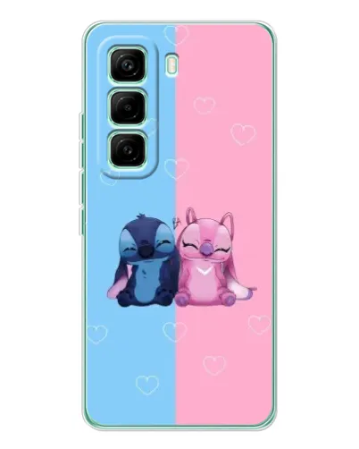 Чехол для Infinix Hot 60 Pro с картинкой «Stitch и Angel Love» Чехол для Infinix Hot 60 Pro с картинкой «Stitch и Angel Love»