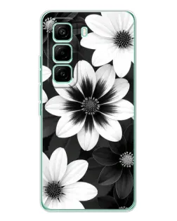 Чехол для Infinix Hot 60 Pro с картинкой «Монохромные астры» Чехол для Infinix Hot 60 Pro с картинкой «Монохромные астры»