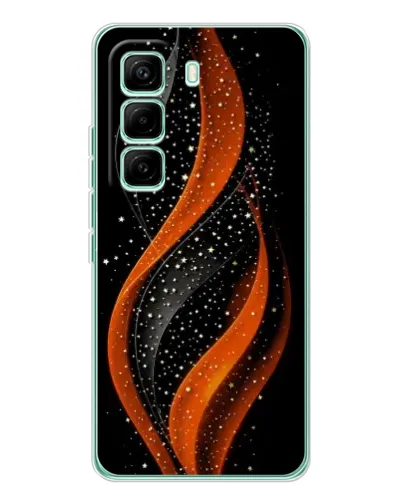 Чехол для Infinix Hot 60 Pro с картинкой «Огненная звездная волна»