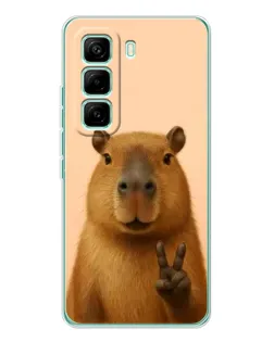 Чохол для Infinix Hot 60 Pro з картинкою «Капібара вікторія» Чохол для Infinix Hot 60 Pro з картинкою «Капібара вікторія»