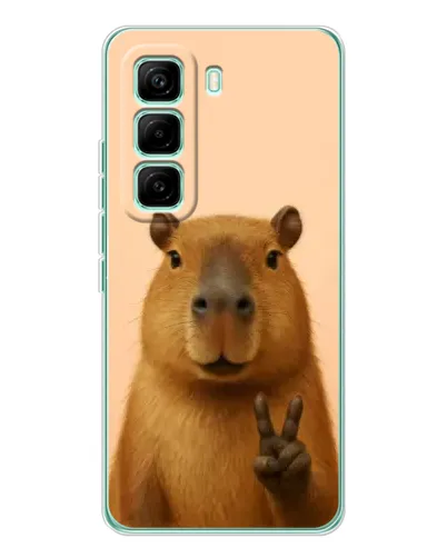 Чехол для Infinix Hot 60 Pro с картинкой «Капибара виктория» Чехол для Infinix Hot 60 Pro с картинкой «Капибара виктория»