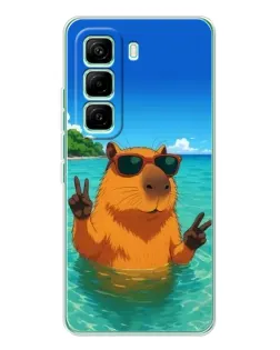 Чохол для Infinix Hot 60 Pro з картинкою «Морська капібара» Чохол для Infinix Hot 60 Pro з картинкою «Морська капібара»