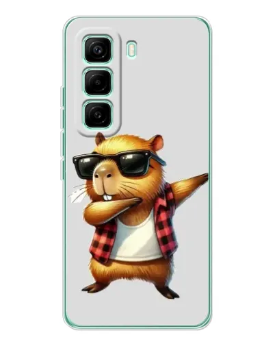 Чехол для Infinix Hot 60 Pro с картинкой «Капибара рэпер даб» Чехол для Infinix Hot 60 Pro с картинкой «Капибара рэпер даб»