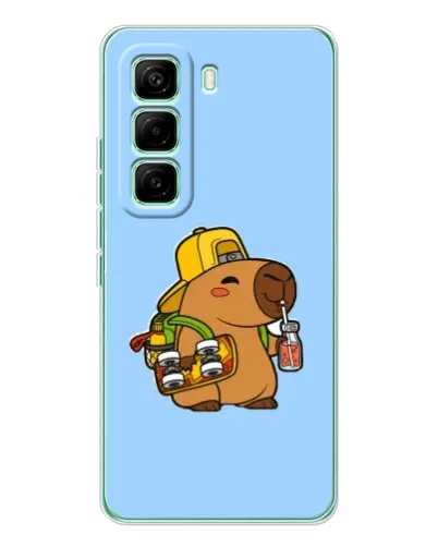 Чехол для Infinix Hot 60 Pro с картинкой «Капибара на скейте» Чехол для Infinix Hot 60 Pro с картинкой «Капибара на скейте»