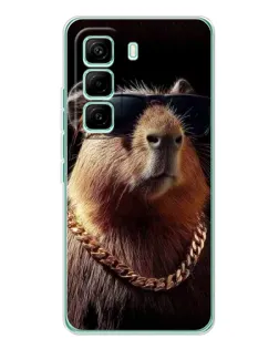 Чохол для Infinix Hot 60 Pro з картинкою «Капібара золотий ланцюг» Чохол для Infinix Hot 60 Pro з картинкою «Капібара золотий ланцюг»