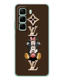 Чехол для Infinix Hot 60 с картинкой «LV и Микки Маус»