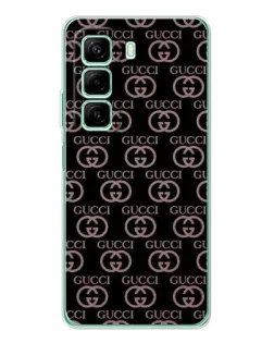 Чехол для Infinix Hot 60 с картинкой «Классическая монограмма Gucci»