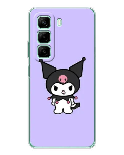 Чехол для Infinix Hot 60 с картинкой «Kuromi — нежный фиолетовый»