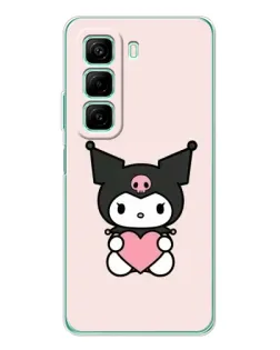 Чехол для Infinix Hot 60 с картинкой «Kuromi и сердце»