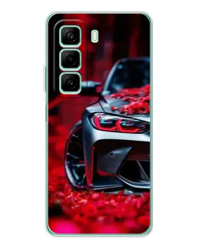 Чехол для Infinix Hot 60 с картинкой «Спортивная BMW и цветы» Чехол для Infinix Hot 60 с картинкой «Спортивная BMW и цветы»