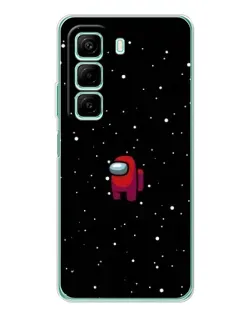 Чехол для Infinix Hot 60 с картинкой «Красный Among Us»