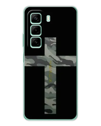 Чехол для Infinix Hot 60 с картинкой «Милитари Крест»