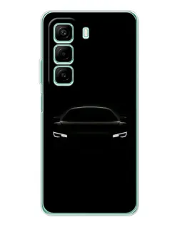 Чехол для Infinix Hot 60 с картинкой «Взгляд Audi в темноте»