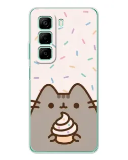 Чехол для Infinix Hot 60 с картинкой «Пушин с кексом»