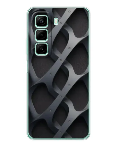 Чехол для Infinix Hot 60 с картинкой «Объемное серое плетение» Чехол для Infinix Hot 60 с картинкой «Объемное серое плетение»