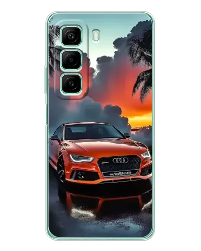 Чехол для Infinix Hot 60i с картинкой «Audi — закат» Чехол для Infinix Hot 60i с картинкой «Audi — закат»