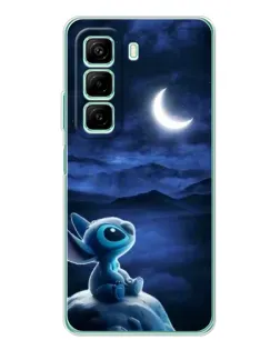 Чехол для Infinix Hot 60i с картинкой «Лунная ночь Стича»