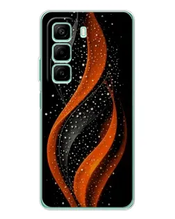 Чехол для Infinix Hot 60i с картинкой «Огненная звездная волна»