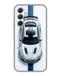 Чехол для Infinix Hot 70 Pro с картинкой «Вид сверху — BMW M»
