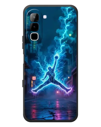 Чехол для Infinix Hot 70 с картинкой «Jordan Gold Jumpman»