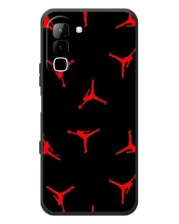 Чехол для Infinix Hot 70 с картинкой «Jordan Red Pattern»