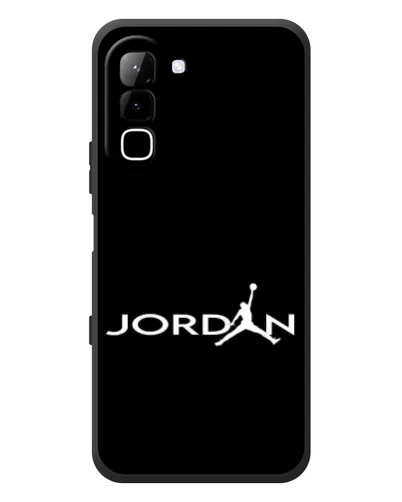 Чехол для Infinix Hot 70 с картинкой «Jordan White Logo»