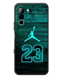 Чехол для Infinix Hot 70 с картинкой «Jordan Cyan 23»