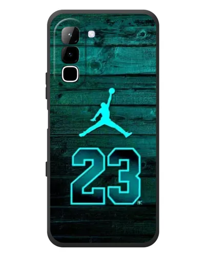 Чехол для Infinix Hot 70 с картинкой «Jordan Cyan 23»