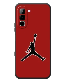 Чехол для Infinix Hot 70 с картинкой «Jordan Red Back»