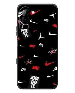 Чехол для Infinix Hot 70 с картинкой «Nike Mix Pattern»