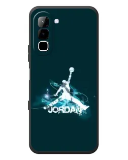 Чехол для Infinix Hot 70 с картинкой «Jordan Blue Fire»