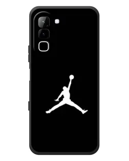 Чехол для Infinix Hot 70 с картинкой «Jordan Silhouette»