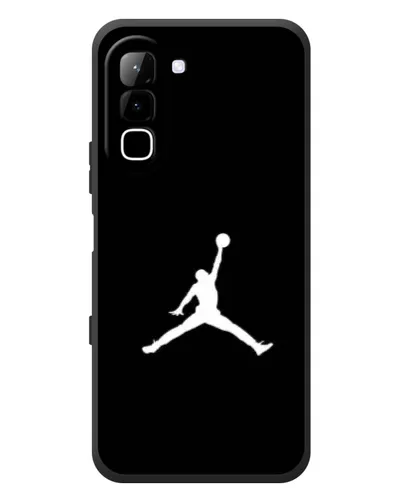 Чехол для Infinix Hot 70 с картинкой «Jordan Silhouette»