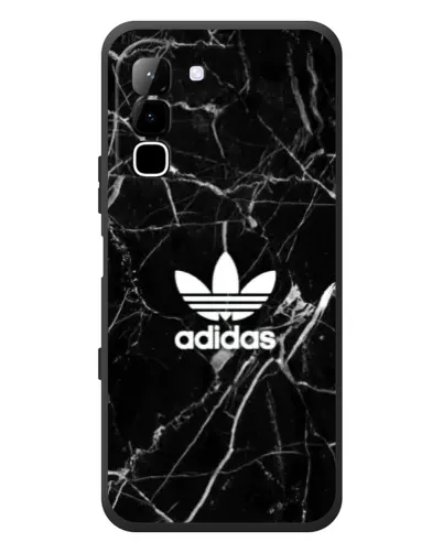 Чехол для Infinix Hot 70 с картинкой «Белый мрамор Adidas»