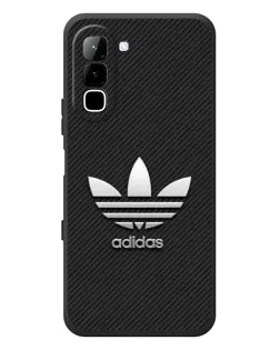 Чехол для Infinix Hot 70 с картинкой «Adidas Карбоновая текстура»