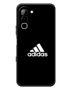 Чехол для Infinix Hot 70 с картинкой «Черная классика Adidas»