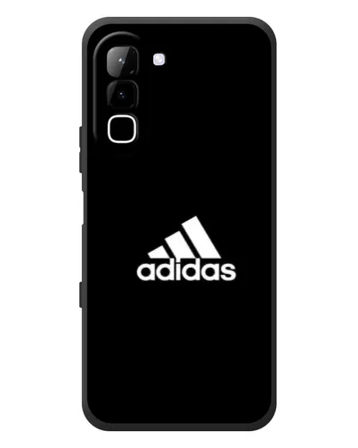 Чехол для Infinix Hot 70 с картинкой «Черная классика Adidas»