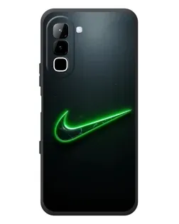 Чехол для Infinix Hot 70 с картинкой «Неоновый контур Nike»