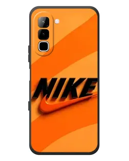Чехол для Infinix Hot 70 с картинкой «Оранжевый драйв Nike»