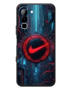 Чехол для Infinix Hot 70 с картинкой «Техногенный стиль Nike»