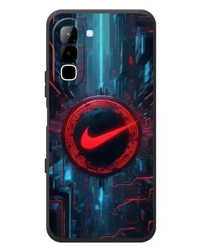 Чехол для Infinix Hot 70 с картинкой «Техногенный стиль Nike»